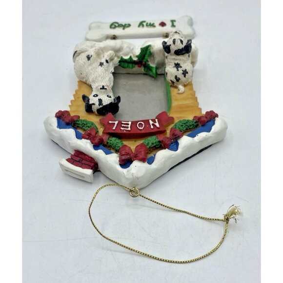 Dog Christmas Ornament I Love My Dog Doghouse Photo Frame Holiday Decor Puppy - Picture 4 of 13